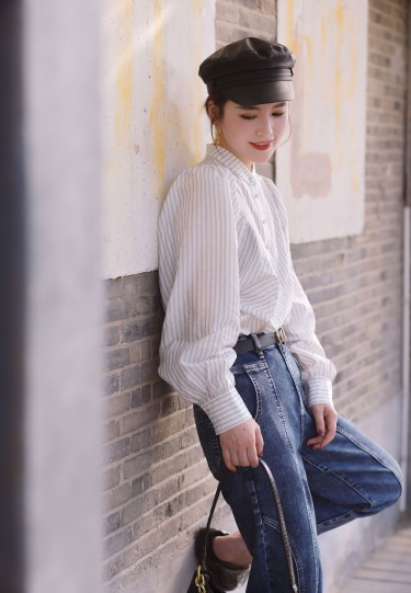 VINTAGE<br>条纹衬衣