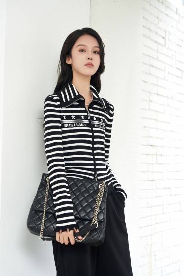 GENTELEWOMAN<br>经典黑白细条纹...