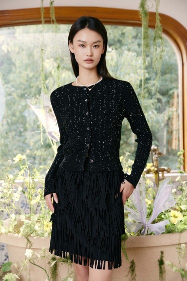 FASHION<br>复古流苏短款A字裙